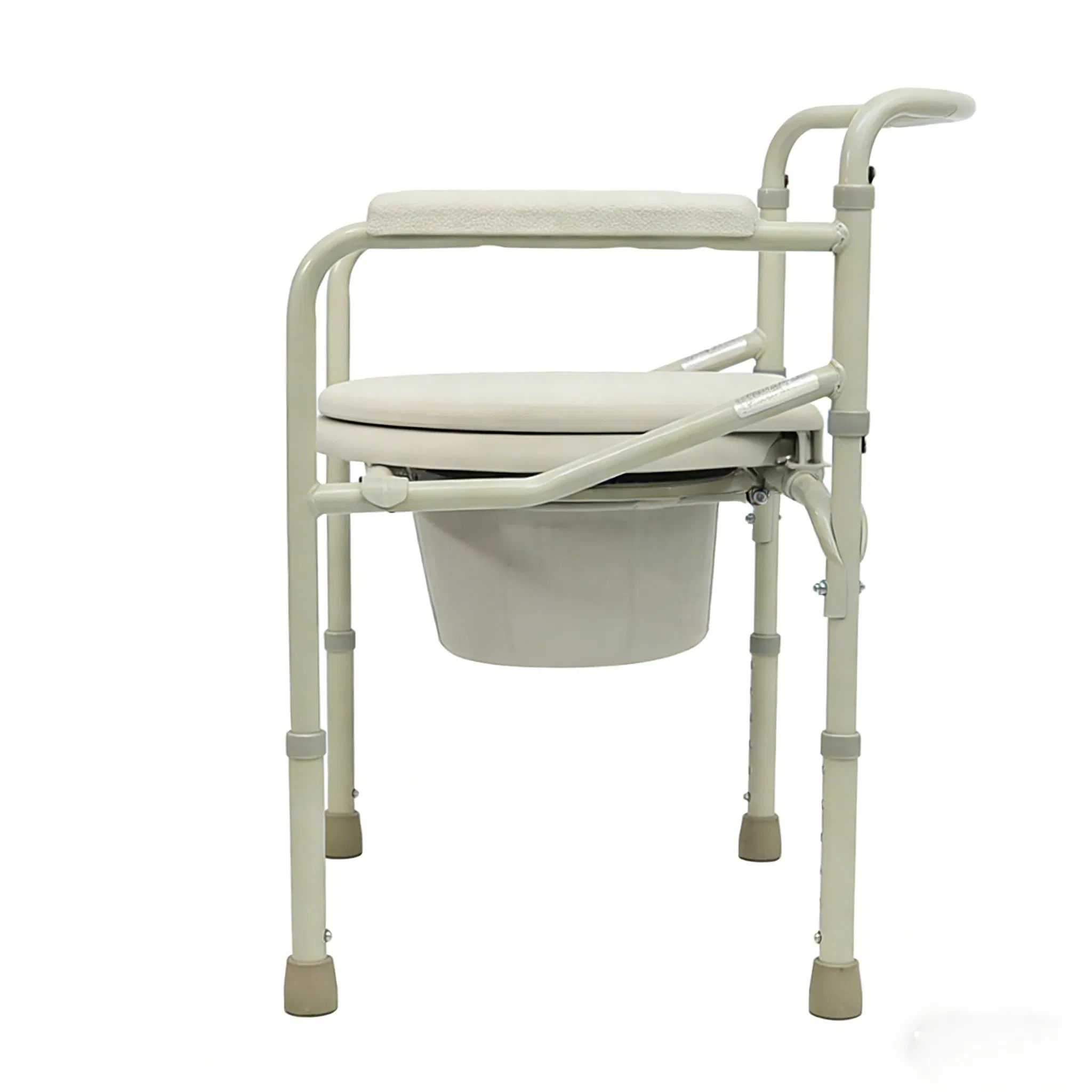 Stable Timely Delivery Rust-Resistant Commode Toilet Chair with ISO for Rehabilitation
