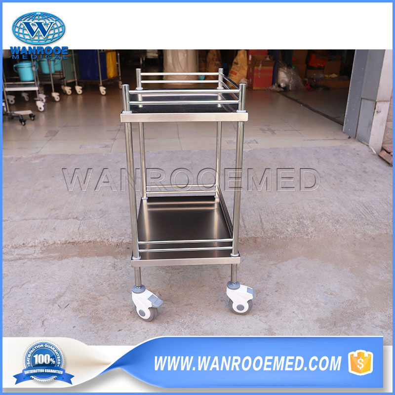Bss200c Stainless Steel Medical Hospital Instrument Dressing Treatment Medicine Change Trolley