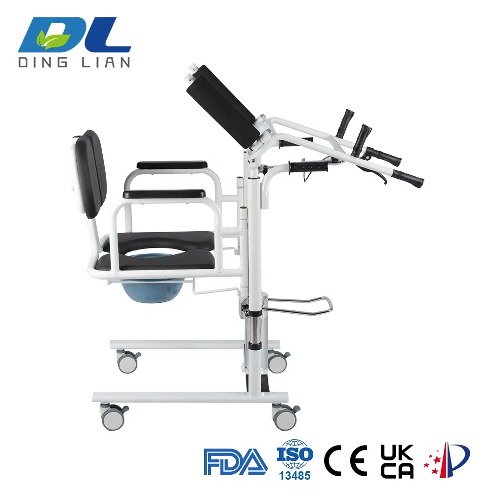 Dl-Wgyw02 Equipment for Elderly Care Hydraulic Patient Commode Transfer Chair Lift