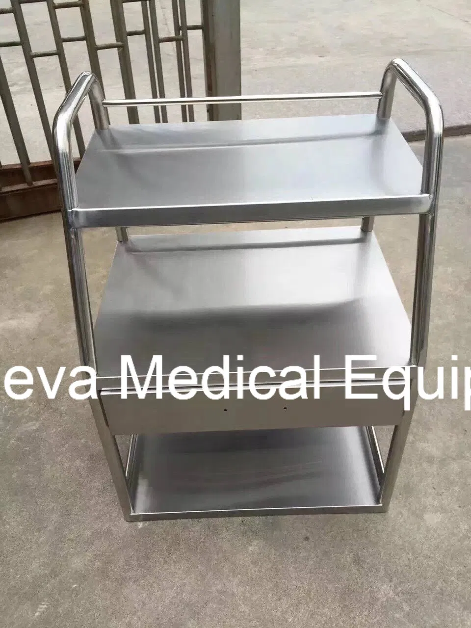 Medication Stainless Steel Trolley Hospital Dressing Cart Trolley