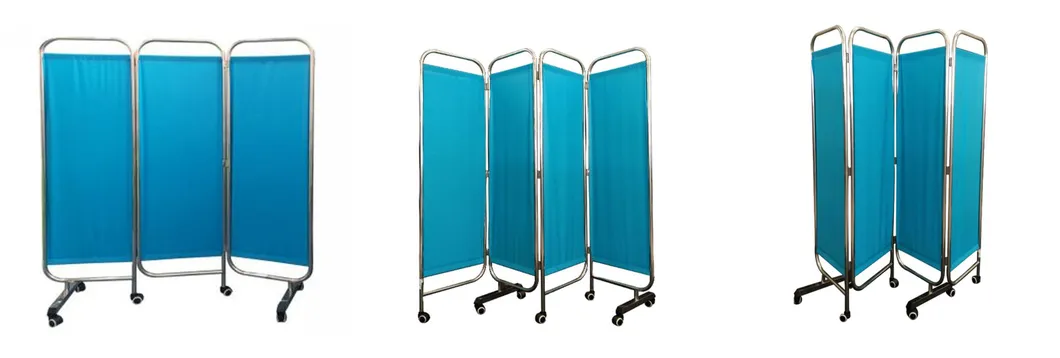 Portable Stainless Steel Medical Hospital Privacy Folding Screen