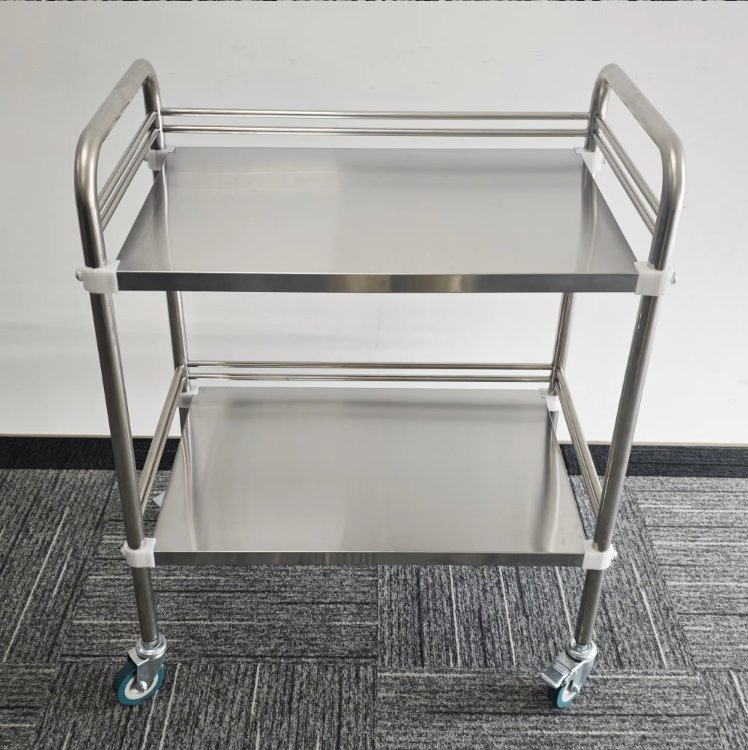 Hospital Clinic Surgical Cart Stainless Steel Medical Cart Dressing Medicine Trolley
