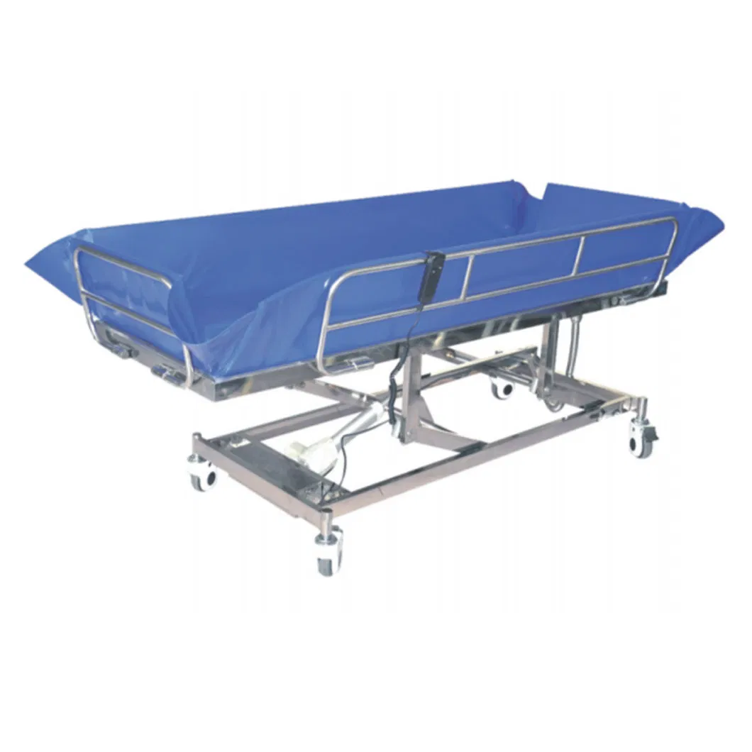 HDP-B204 Patient Hospital Wholesale Stainless Steel Medical Shower Trolley