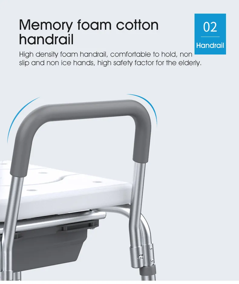 Shower Commode Chair Detail 6