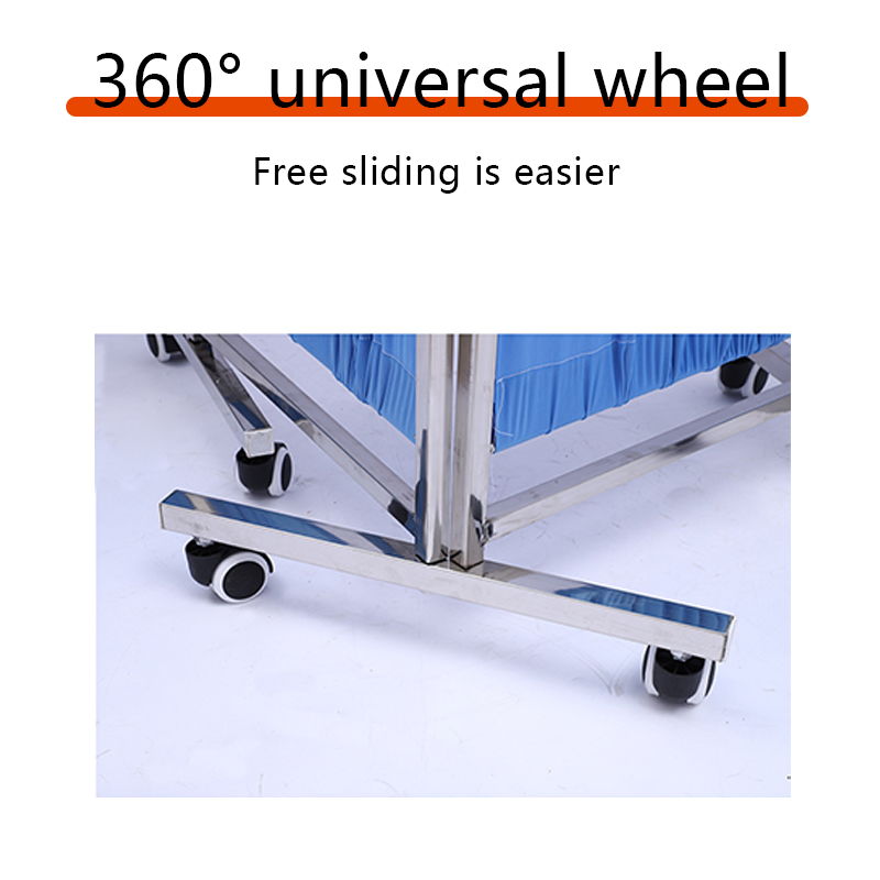 Medical Folding Screen Hospital Privacy Steel Portable Ward Screen Bed Screen Curtain 2-Fold 3-Fold 4-Fold