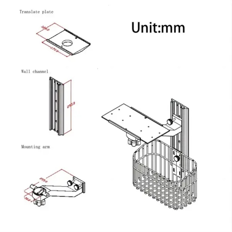 Thr-Pmt301 for Patient Monitor Use Medical Bracket Buckle Connection Style