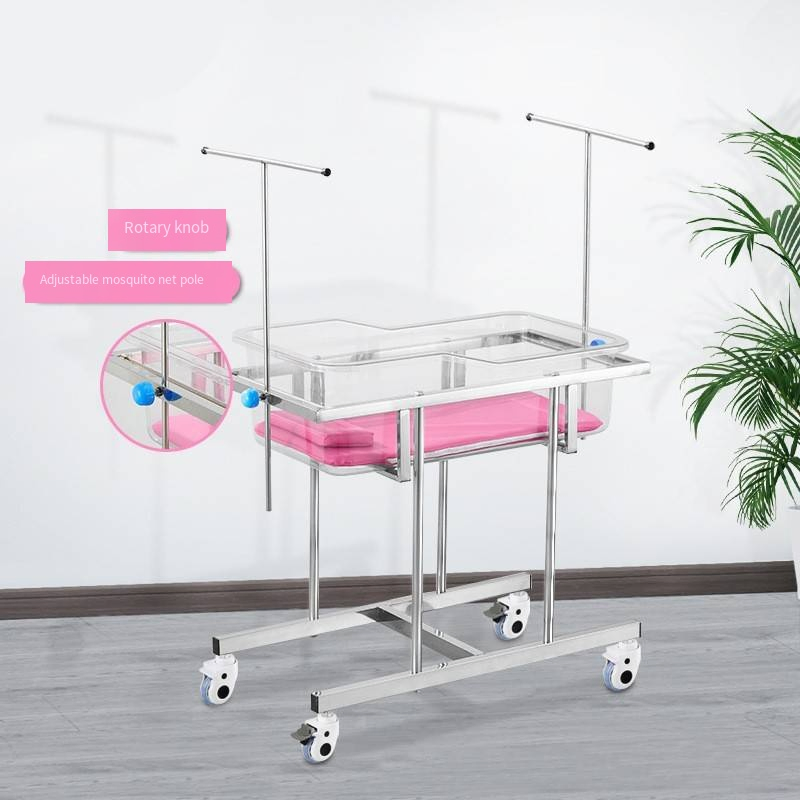 Modern Stainless Steel Baby Crib for Safe Infant Sleep