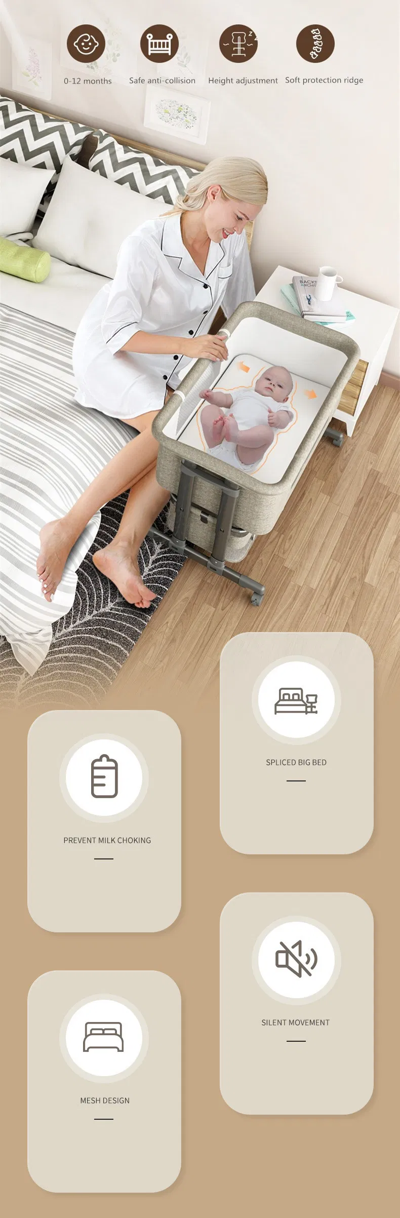 Baby Cradle Bassinet