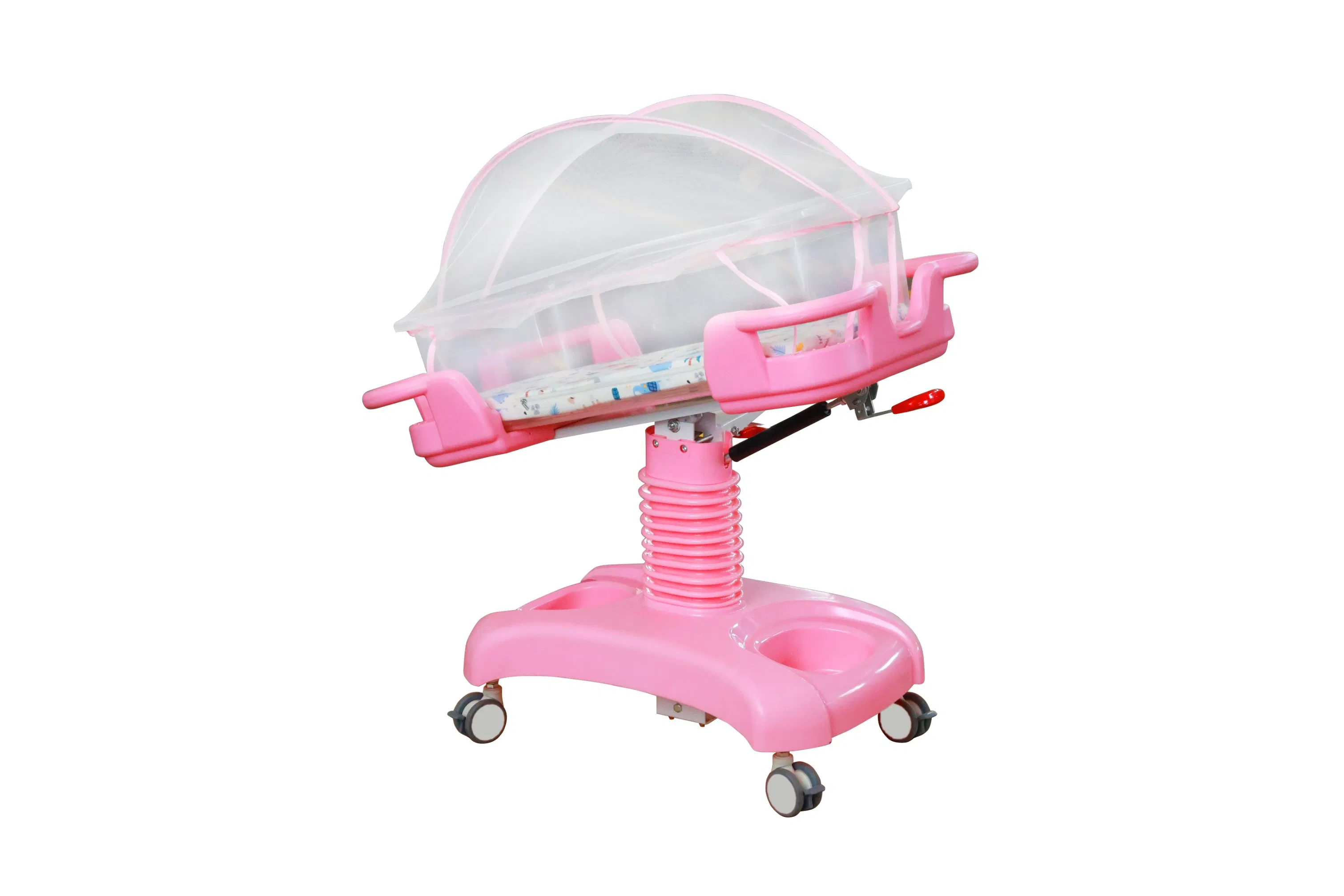 Multifunctional Medical Baby Carriage Infant Bed ABS Hospital Baby Crib with Wheels Medical Cot Bed