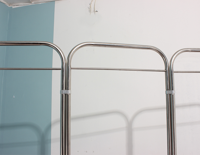 Popular HS-A04 Medical Privacy Ward Room Partition Screen Hospital Mobile Ward Screen Foldable Medical Bedside Screen