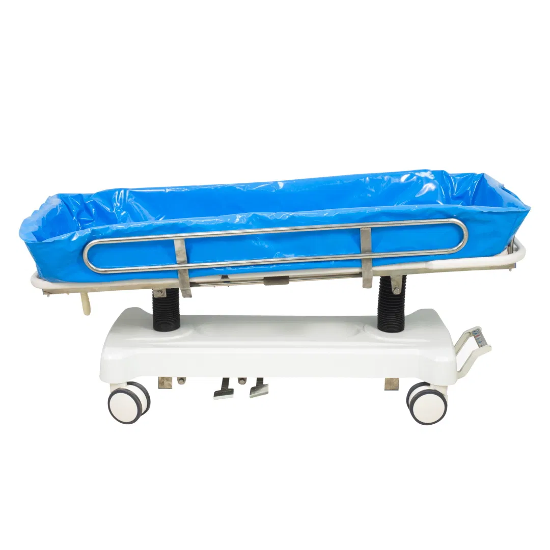 Low Price Affordable Manual Shower Trolley for Patient Personal Hygiene