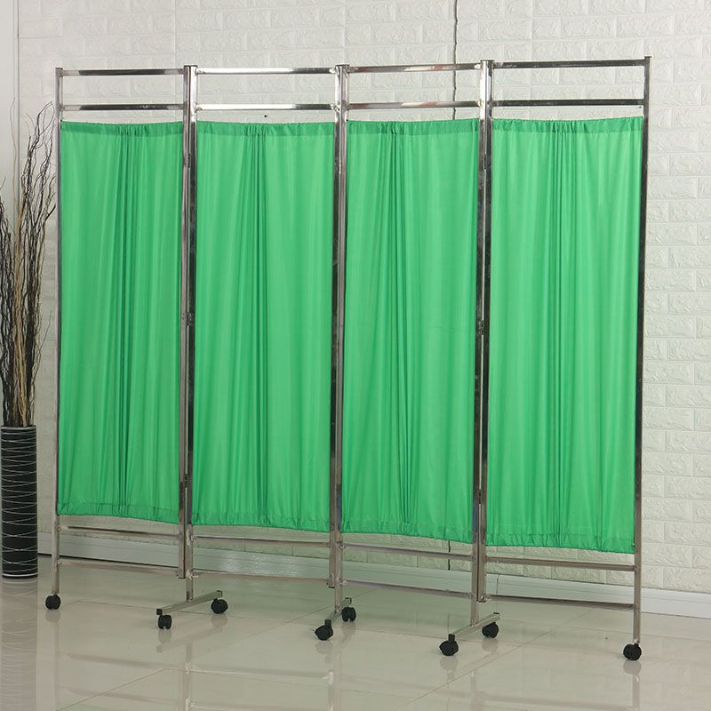 Stainless Steel Hospital Screen Foldable Medical Screen Privacy Room Divider