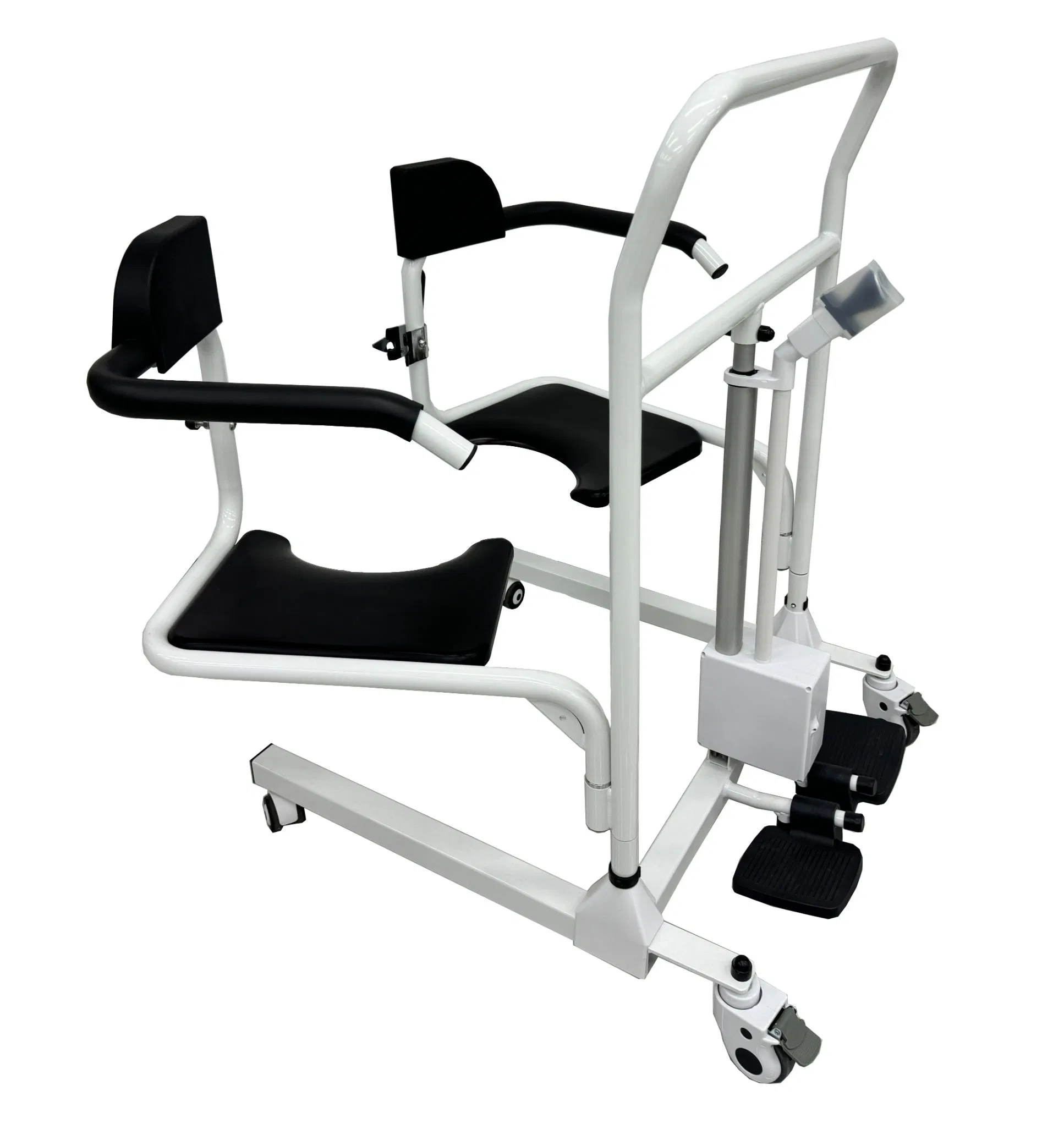 Commode Electric Transfer Wheelchair Disabled Care Patient Lift Toilet Chair