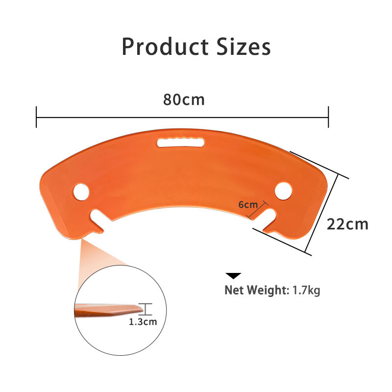 Thickened ABS Curved Patient Transfer Board Home Care Device for Wheelchair-Bed Transfers in Elderly Patients