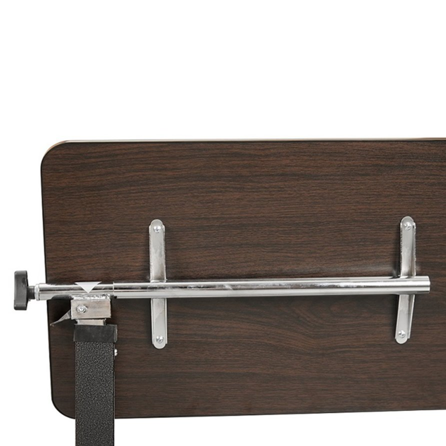 Medical Bedside Overbed Table with Adjustable Height and Rolling Wheels