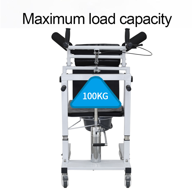 Bedside Commode Hydraulic Transfer Lift Chair for Patient Care