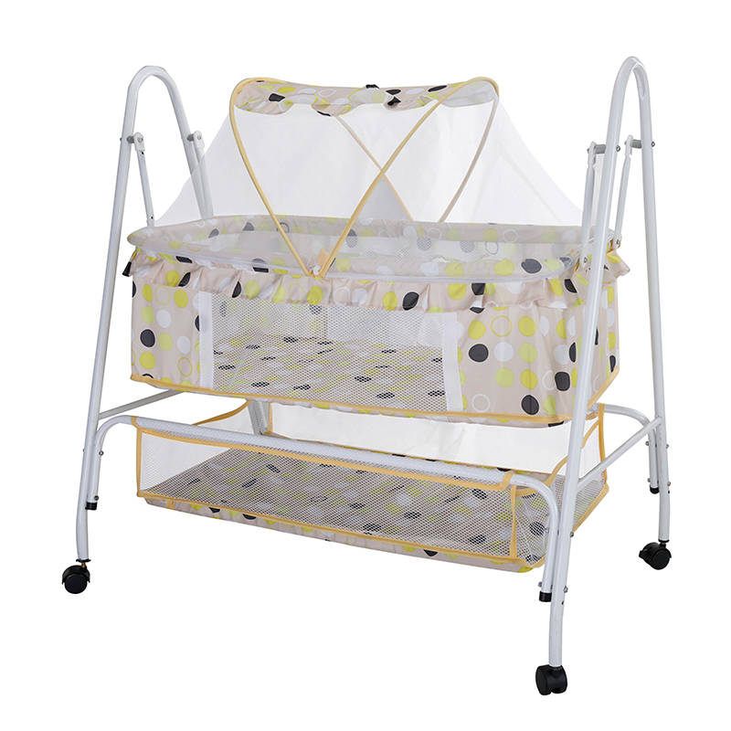 Multifunctional Metal Baby Bed Swing Bassinet Cot Infant Sleeper Portable Baby Kids Cribs