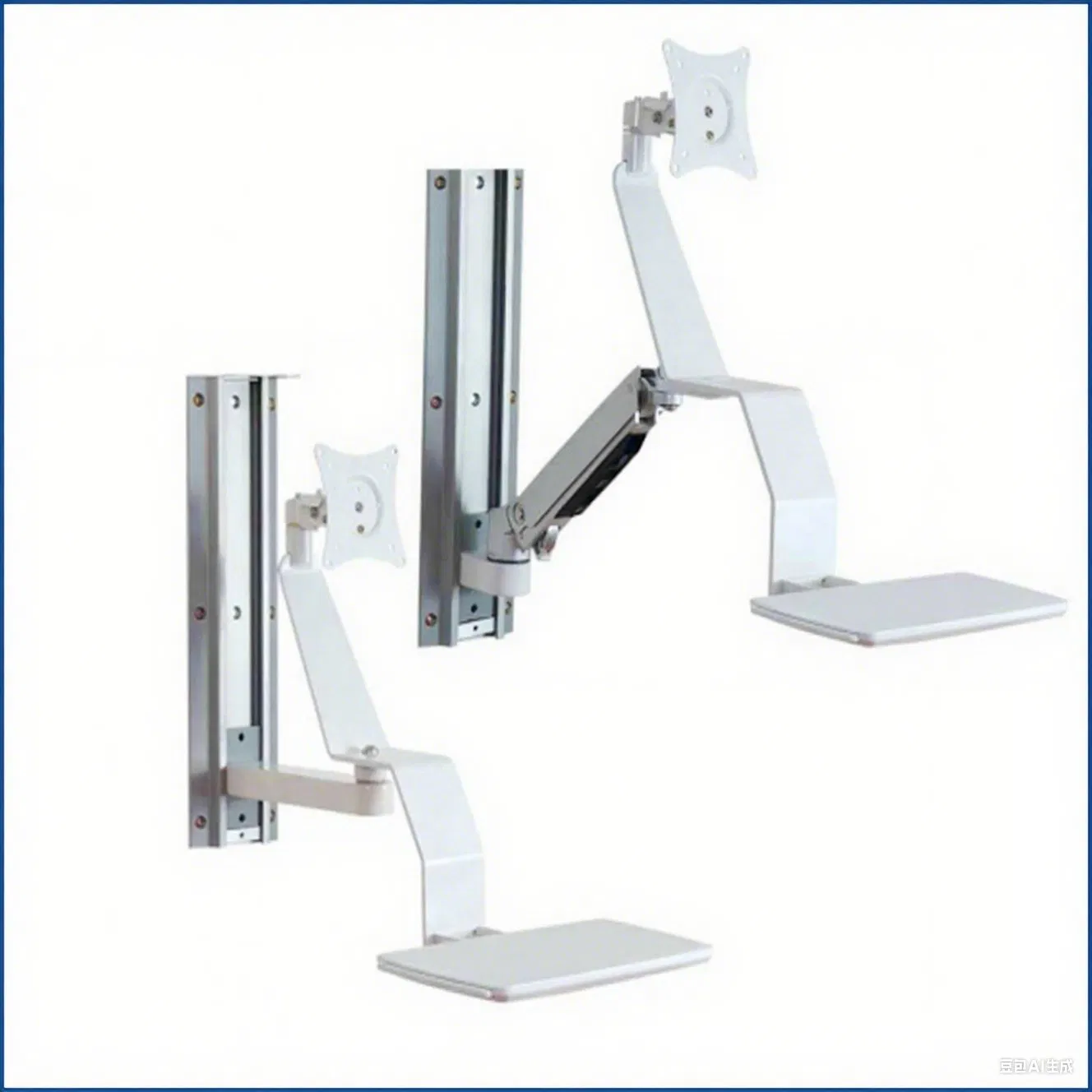 Hospital Ward Adjustable Wall Bracket for Patient Monitor