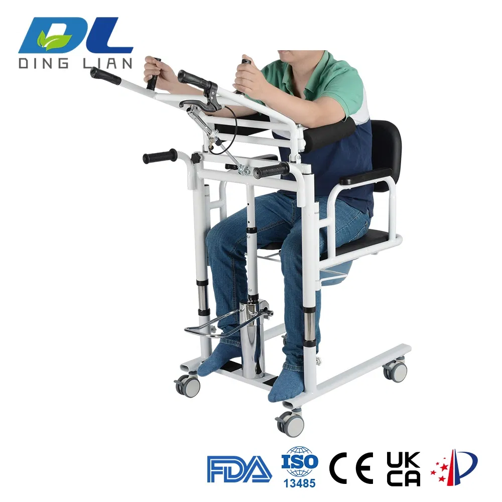 Dl-Wgyw02 Equipment for Elderly Care Hydraulic Patient Commode Transfer Chair Lift