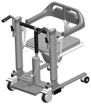 Mobile Patient Lift Transfer Remote Commode Chair