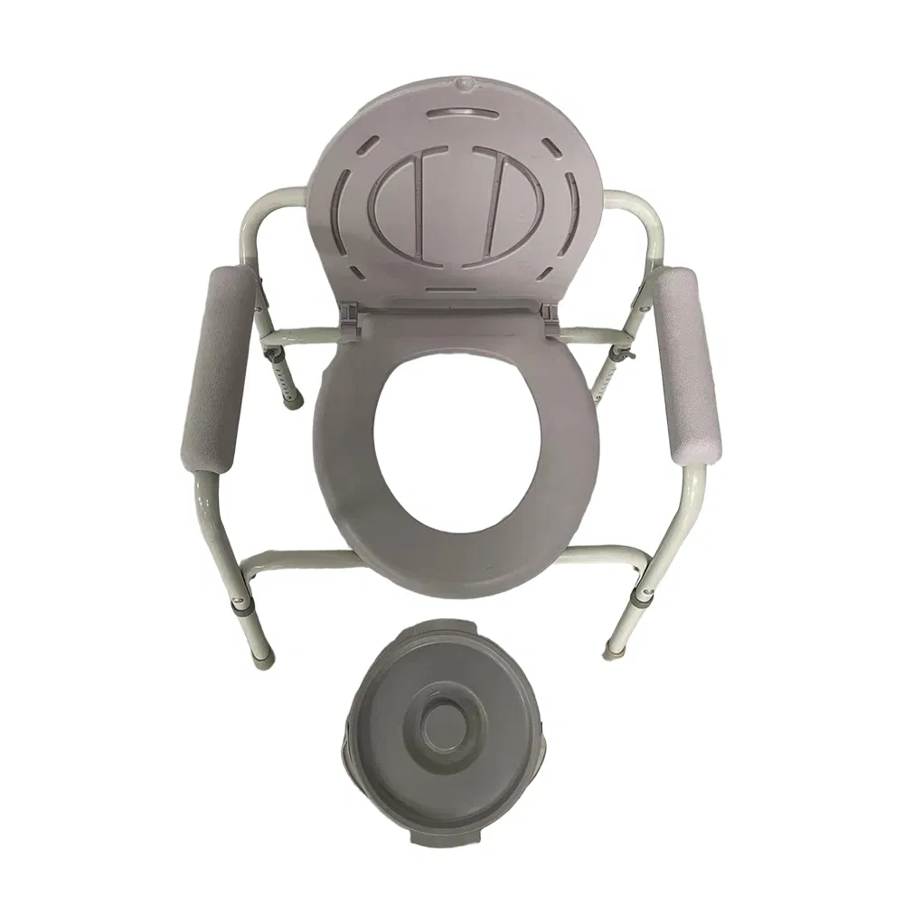 Tilt-in-Space Aluminum Fold Lift Transfer Shower Toilet Sit Lavatory Bath Potty Post-Surgery Recovery Commode Chair for Pregnant Women's/Disabled/Elderly/Adult