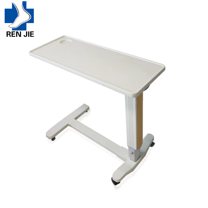 Overbed Table for Hospital Bed Dining Table Top Adjustable Medical Gas Spring Hospital Furniture
