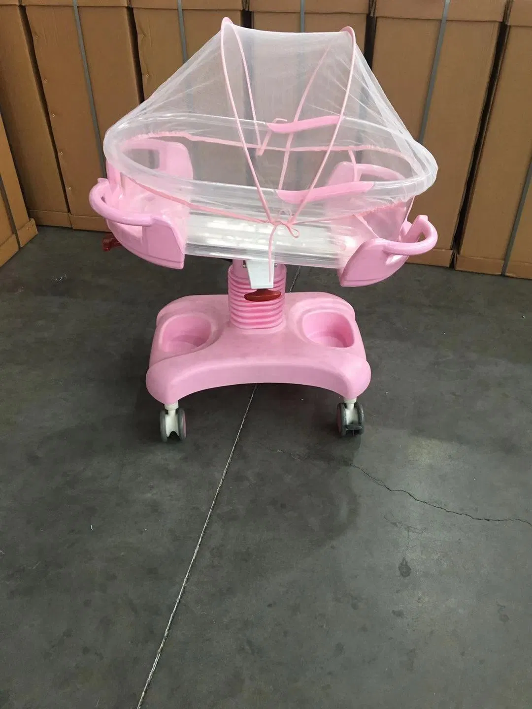 ABS Ib-7003 Medical Hospital Mobile Children Infant Baby Crib with Mattress