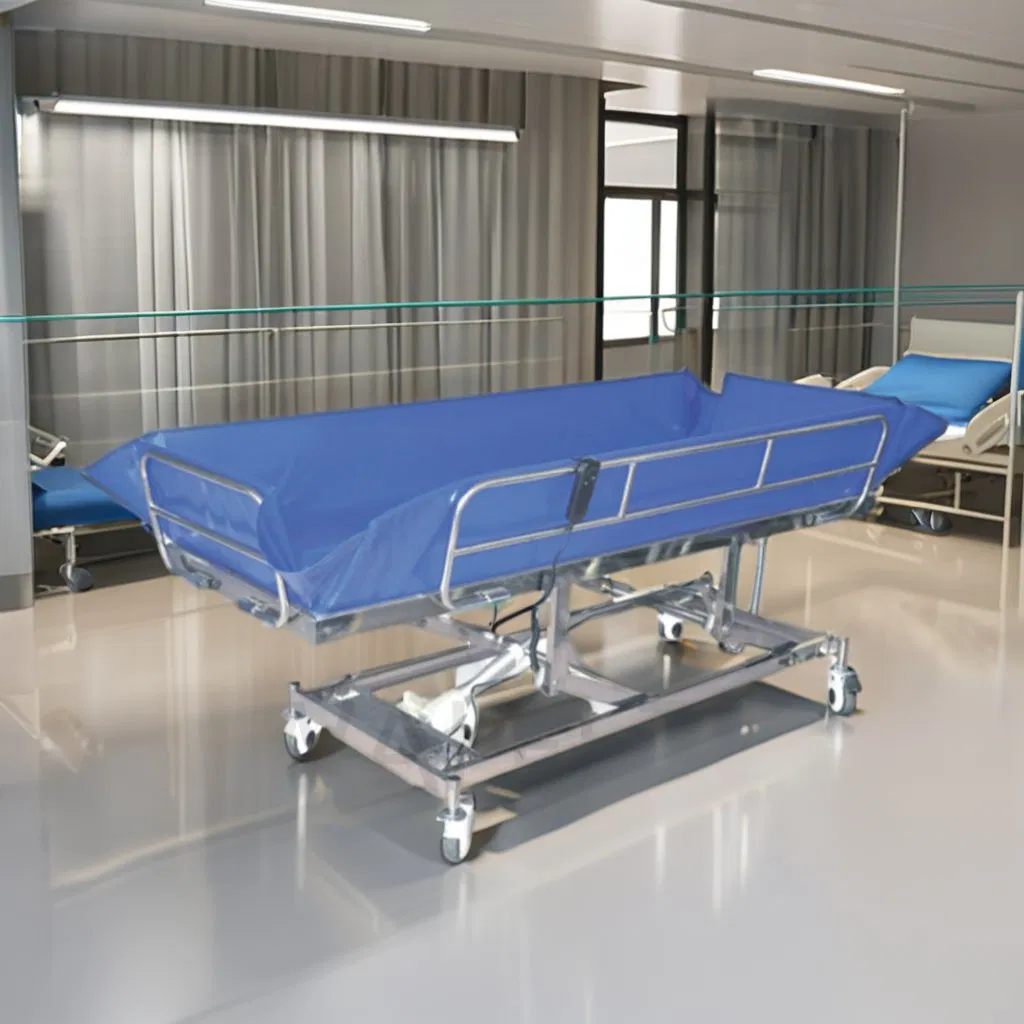 HDP-B204 Patient Hospital Wholesale Stainless Steel Medical Shower Trolley