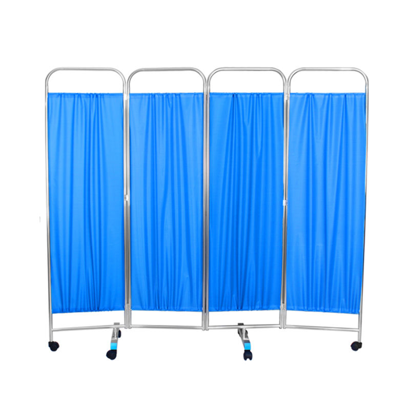 3/4 Fold Hospital Ward Screen Medical Folding Curtain Screen Hospital Privacy Curtain Screen