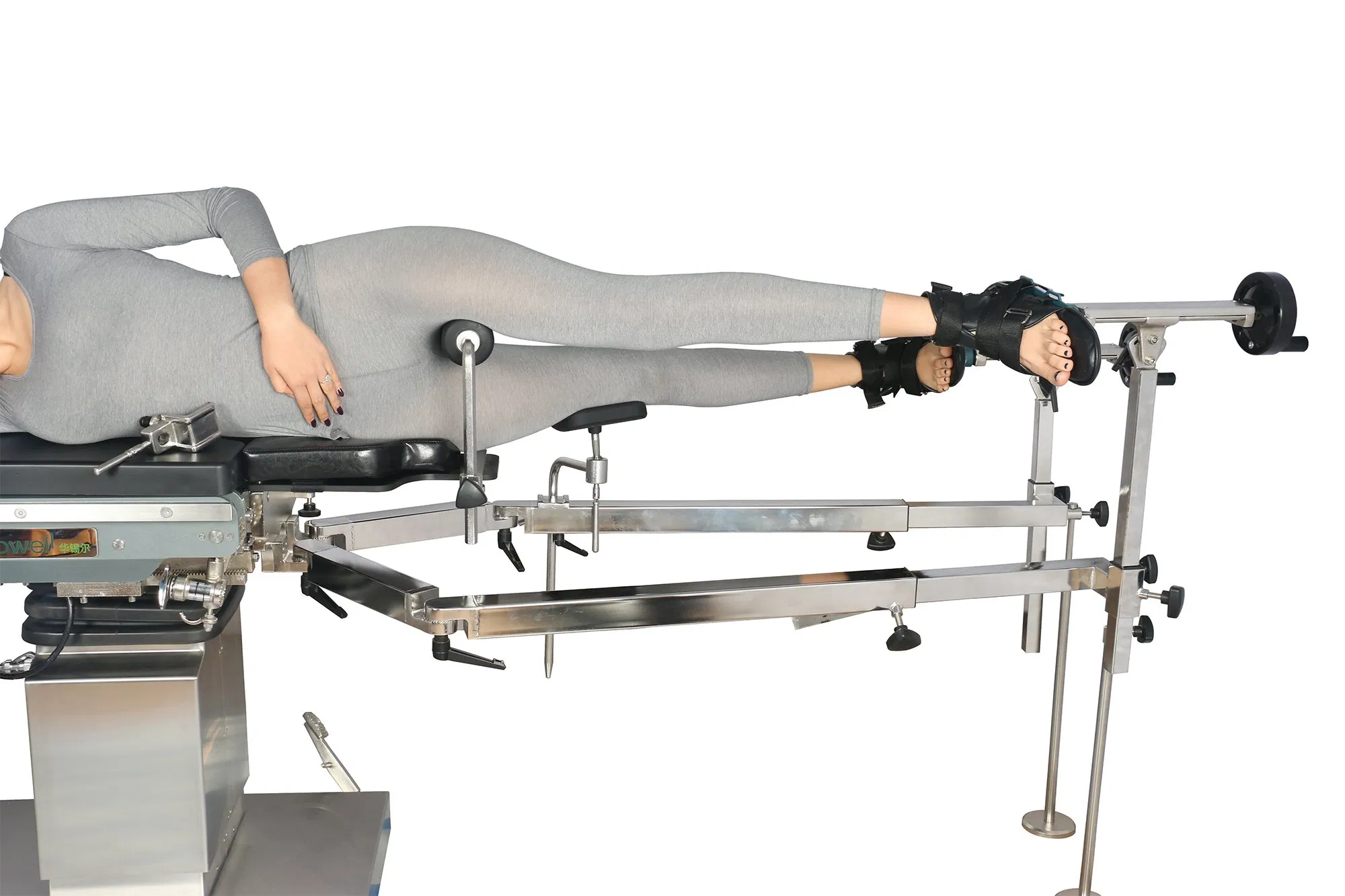 Medical Stainless Steel Traction Frame C-Arm Compatible Operation Bed Extend Leg Traction Frame for Orthopedic