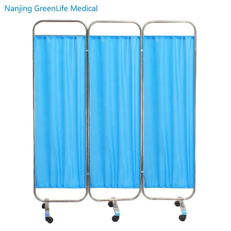Greenlife HS-A03 Medical Stainless Steel 3 Fold Ward Screen Privacy Screen
