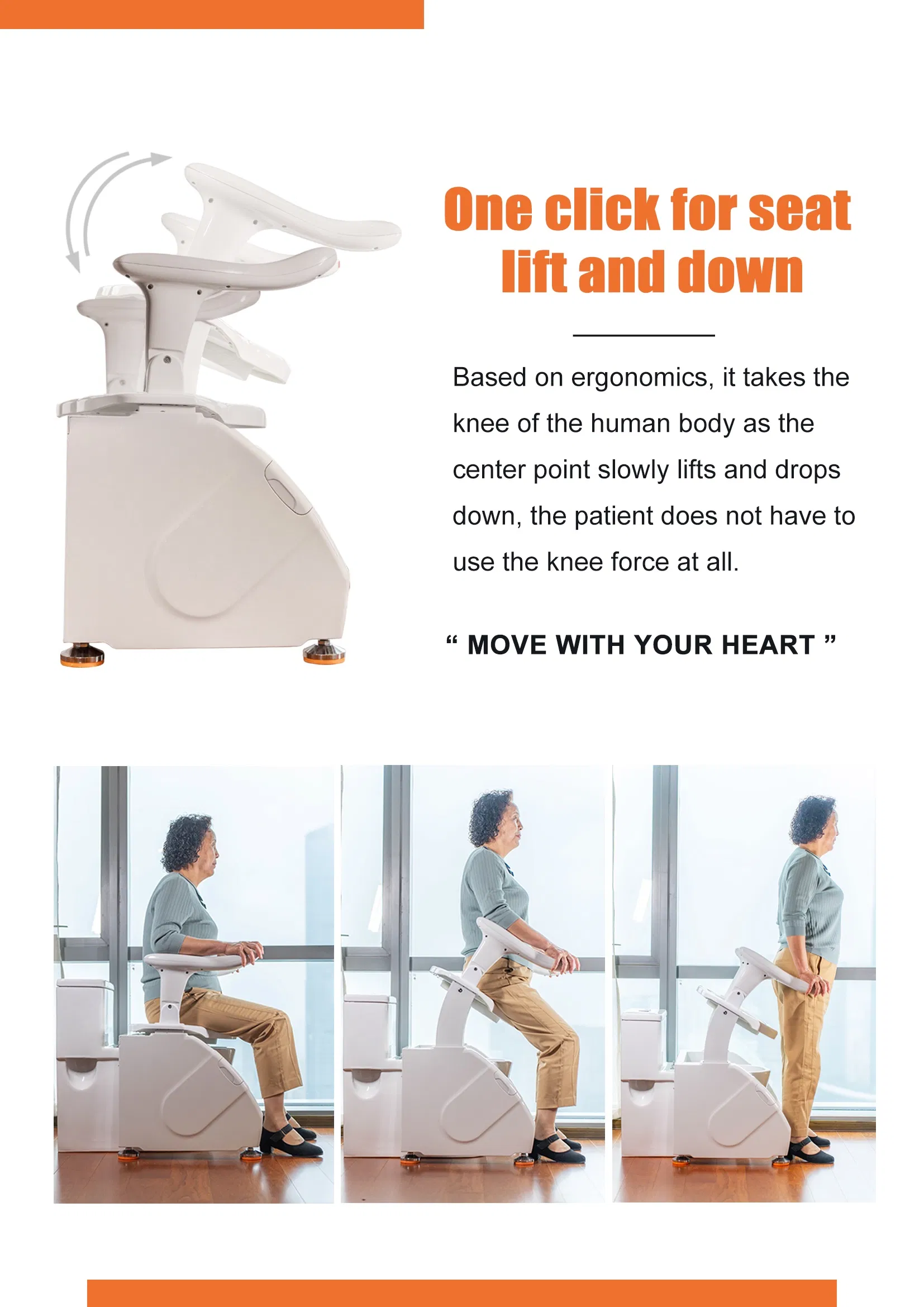 Economy Commode Chair with Arms – Basic Support for Disabled