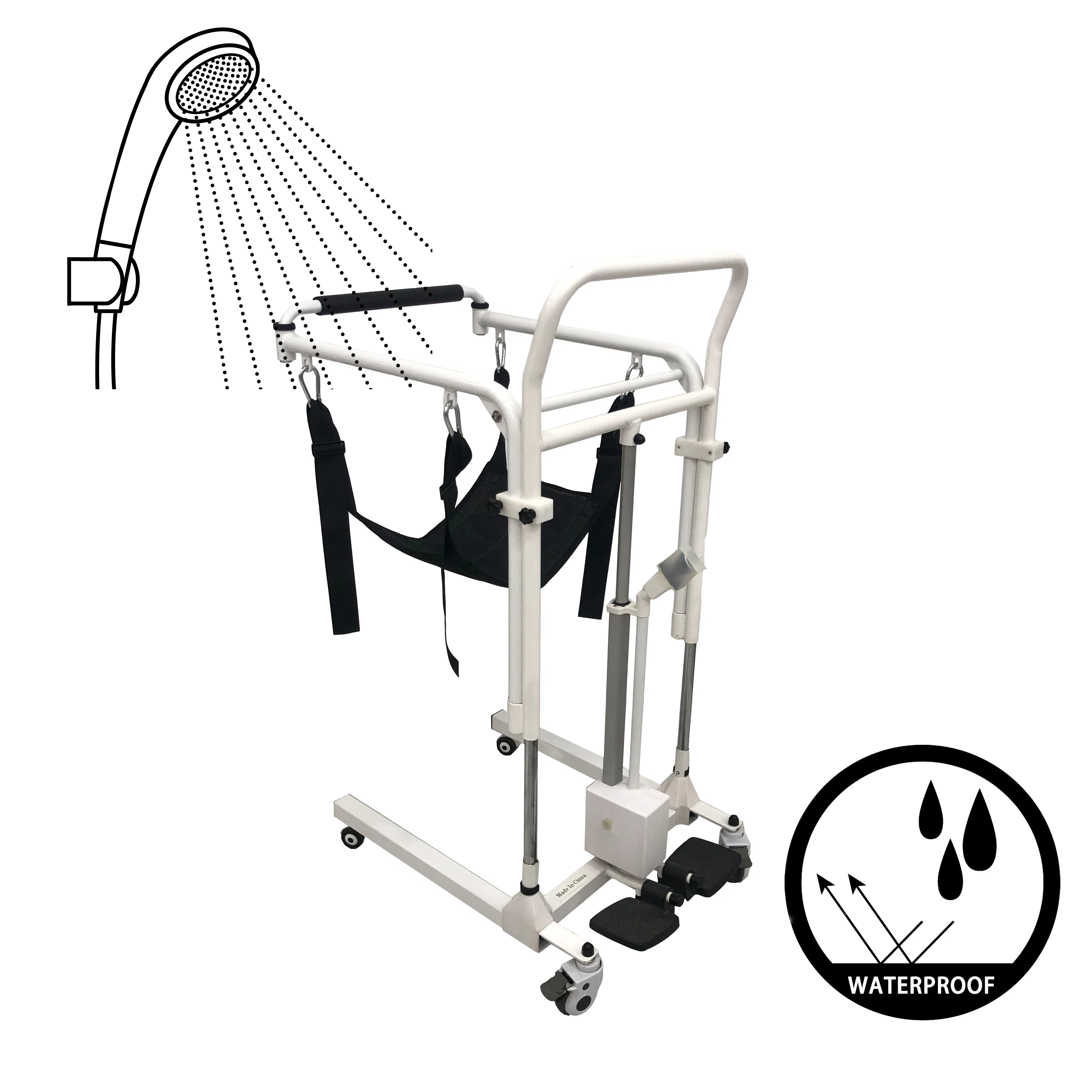 Heavy-Duty Electric Patient Lift for Disabled Transfer Chair Use
