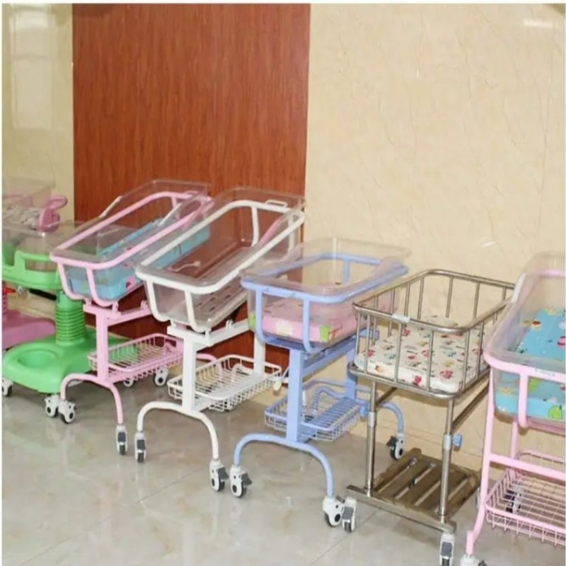Modern Stainless Steel Baby Crib for Safe Infant Sleep