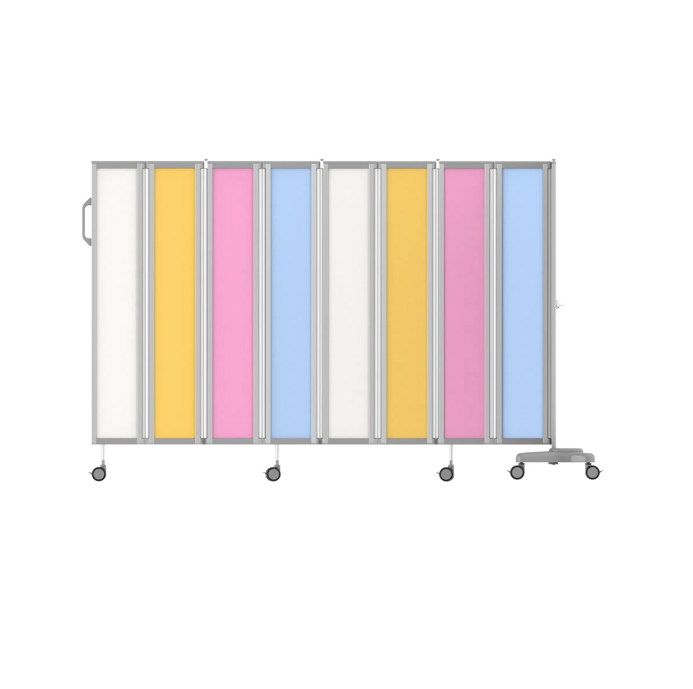 Medical Privacy Colorful 1/2/3/4/5/6 Folding Hospital Patient Screen of Room Divider on Wheels for The Hospital Ward