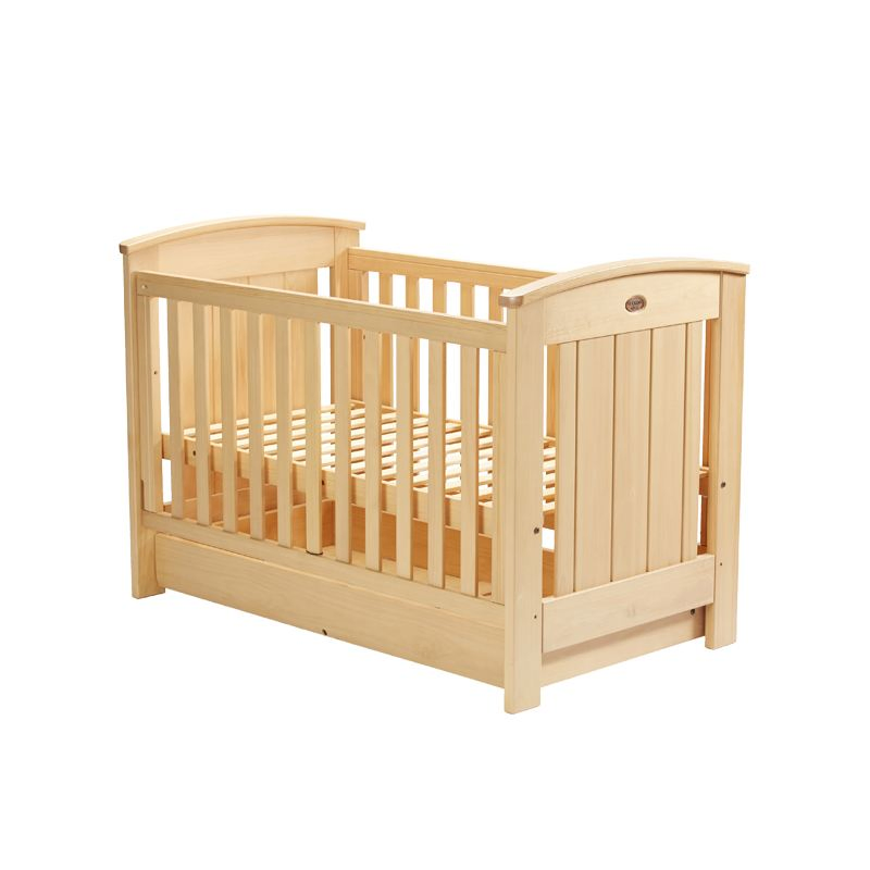 Good Sale No Painting Baby Cot Solid Wooden Baby Crib for Infant