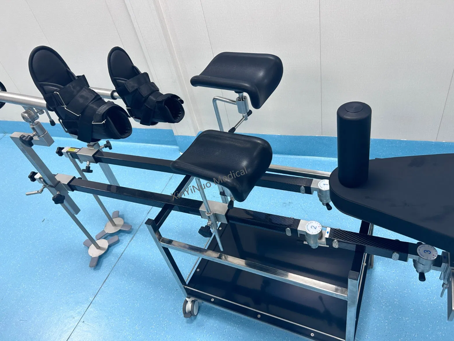 Double Joint Carbon Fiber Orthopedic Traction Frame for Operating Table