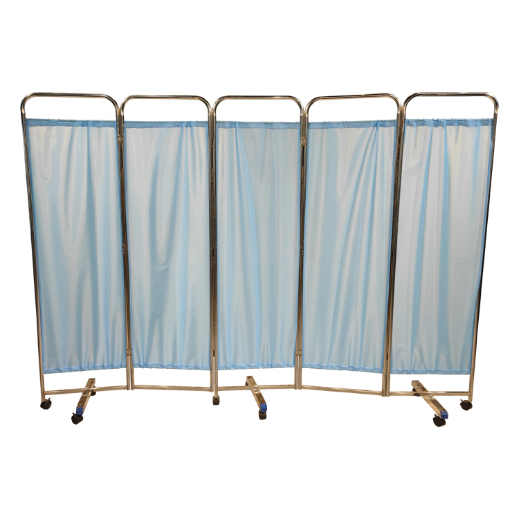 Stainless Steel Frame Hospital Wards Screen Chinese Factory Price Patient Room Divider Privacy Medical Ward