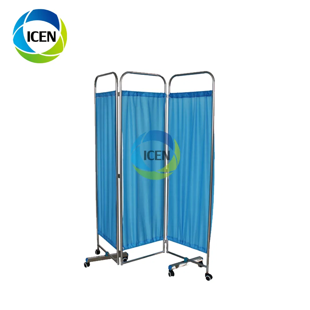 in-R116 Mobile Medical Privacy Partitions Folding Curtain Screen Hospital Bed Curtain
