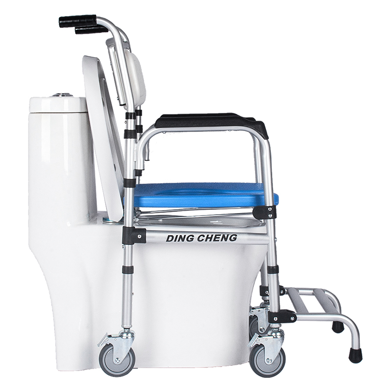 Dl-6022 Elderly Toilet Stool &amp; Bathing Shower Seat for Wholesale Multifunctional Mobile Commode Chair