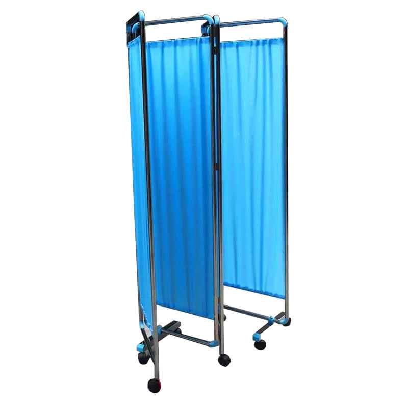 3/4 Fold Hospital Ward Screen Medical Folding Curtain Screen Hospital Privacy Curtain Screen