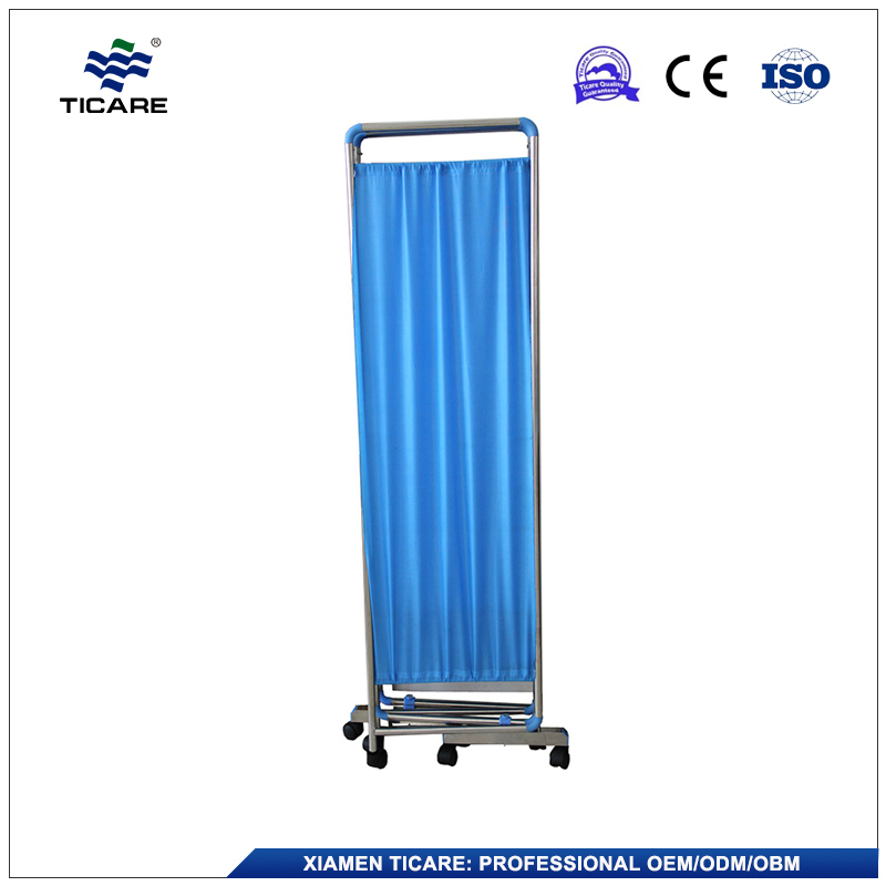 Four Folding Privacy Screens Medical Use Bedside Screen for Hospital