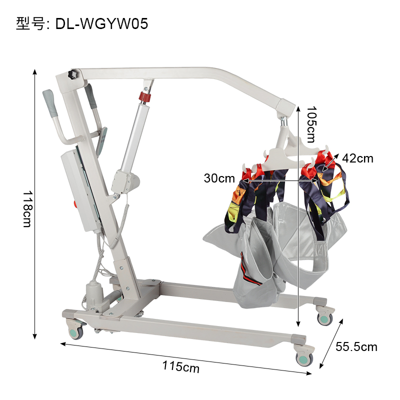 Dinglian Dl-Wgyw05 Portable Electric Patient Lift Hospital Nursing Home