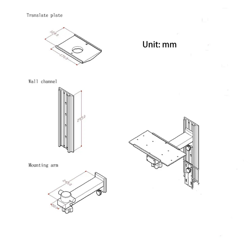 for Patient Monitor Use Medical Bracket (THR-PMT501)