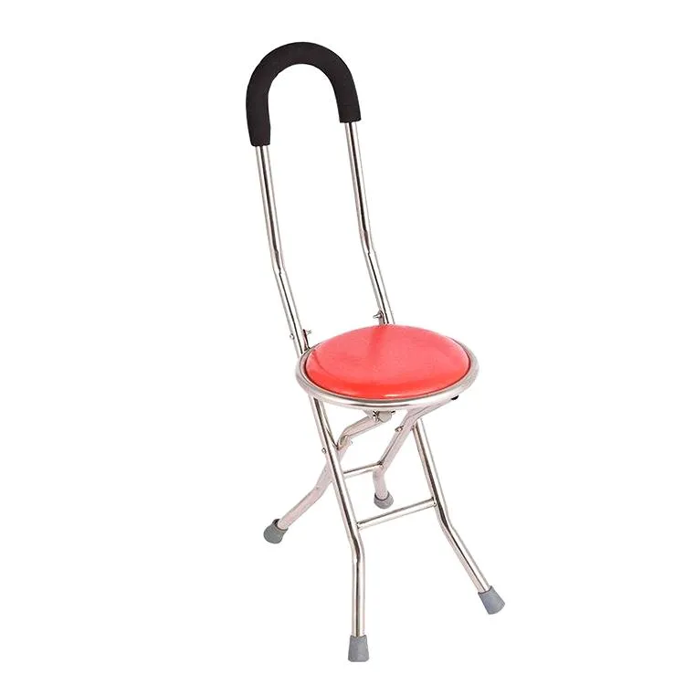 Walking Aid Foldable Adult Rollator Walker Commode Chair