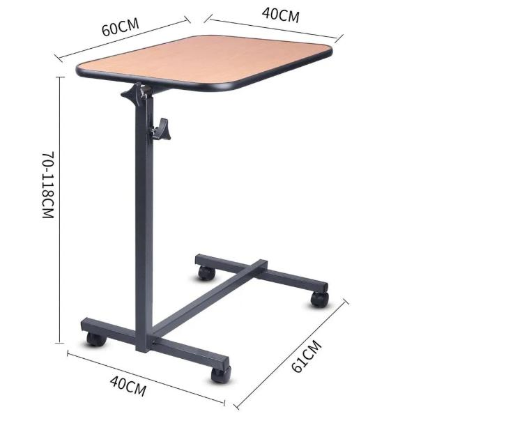 Detachable Rotary Movable Epoxy Overbed Table Hospital Table Patient Bedside Table