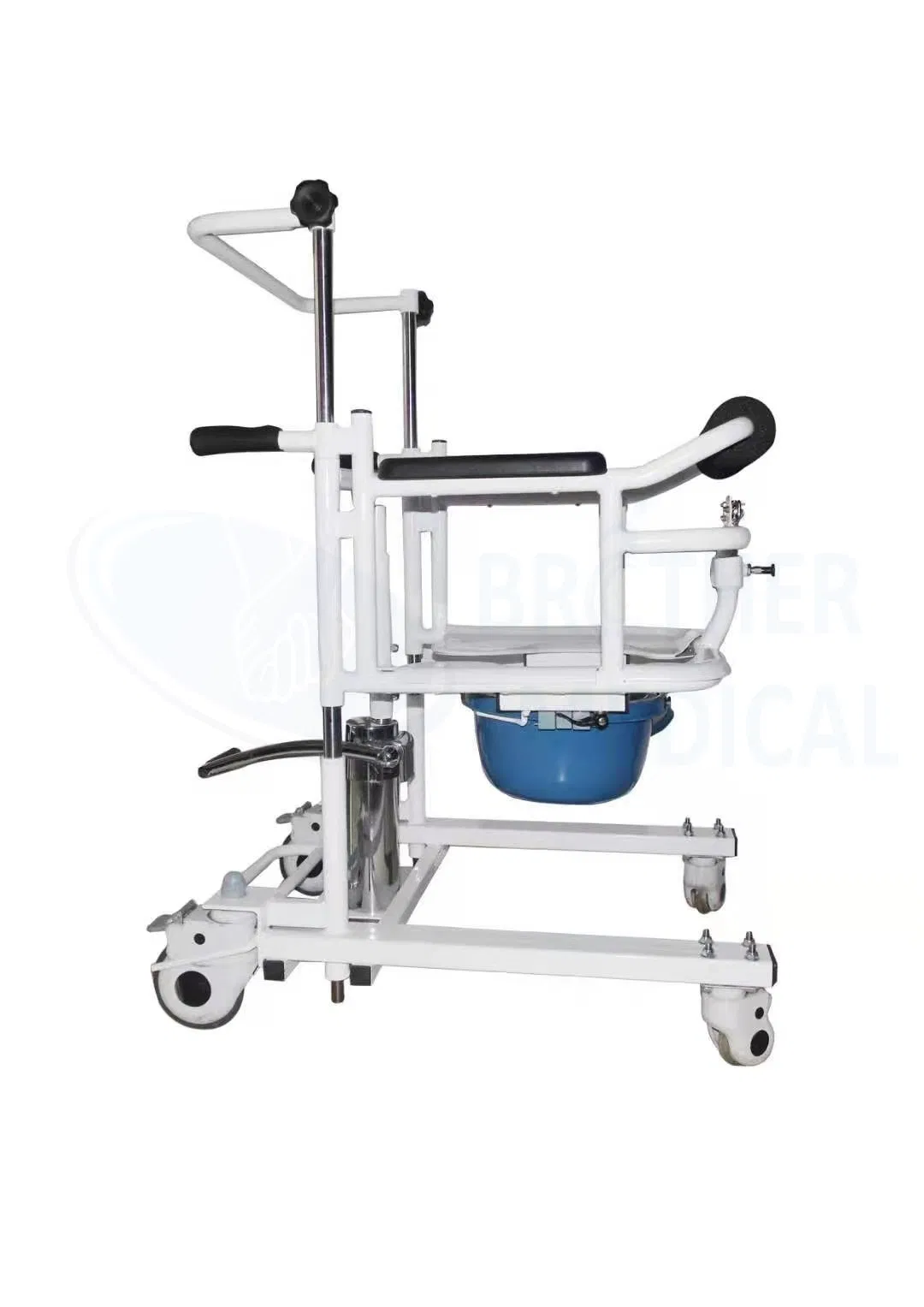Folding Multi-Function Lifter Hydraulic Commode Patient Lift Transfer Chair with Factory Price