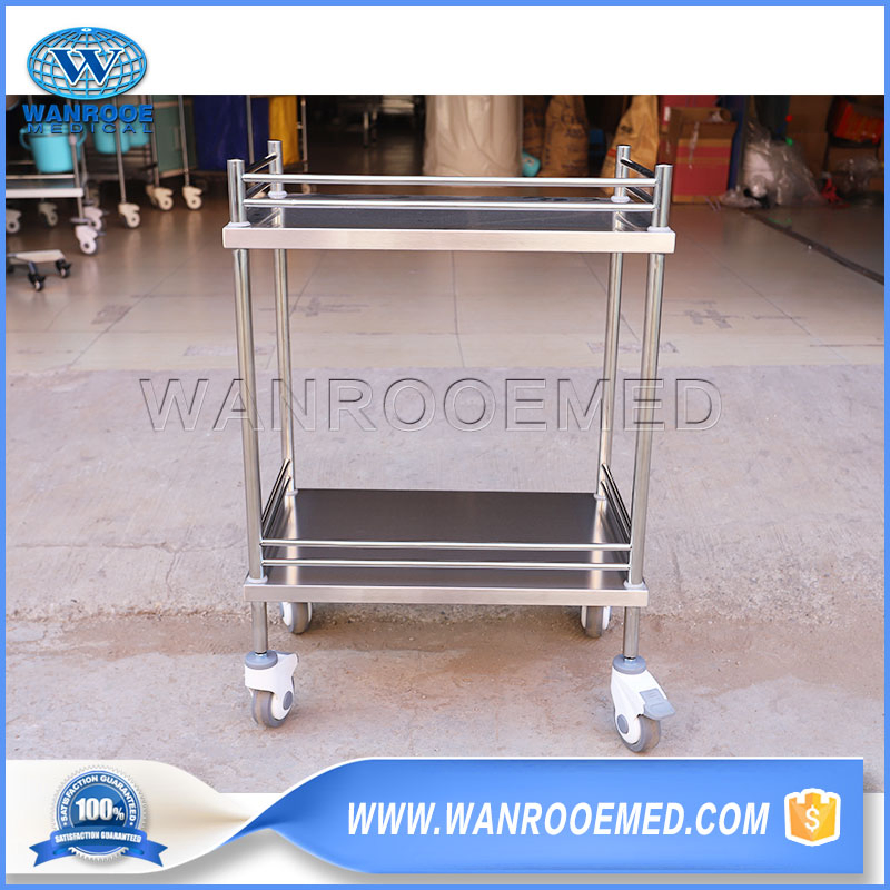 Bss200c Stainless Steel Medical Hospital Instrument Dressing Treatment Medicine Change Trolley