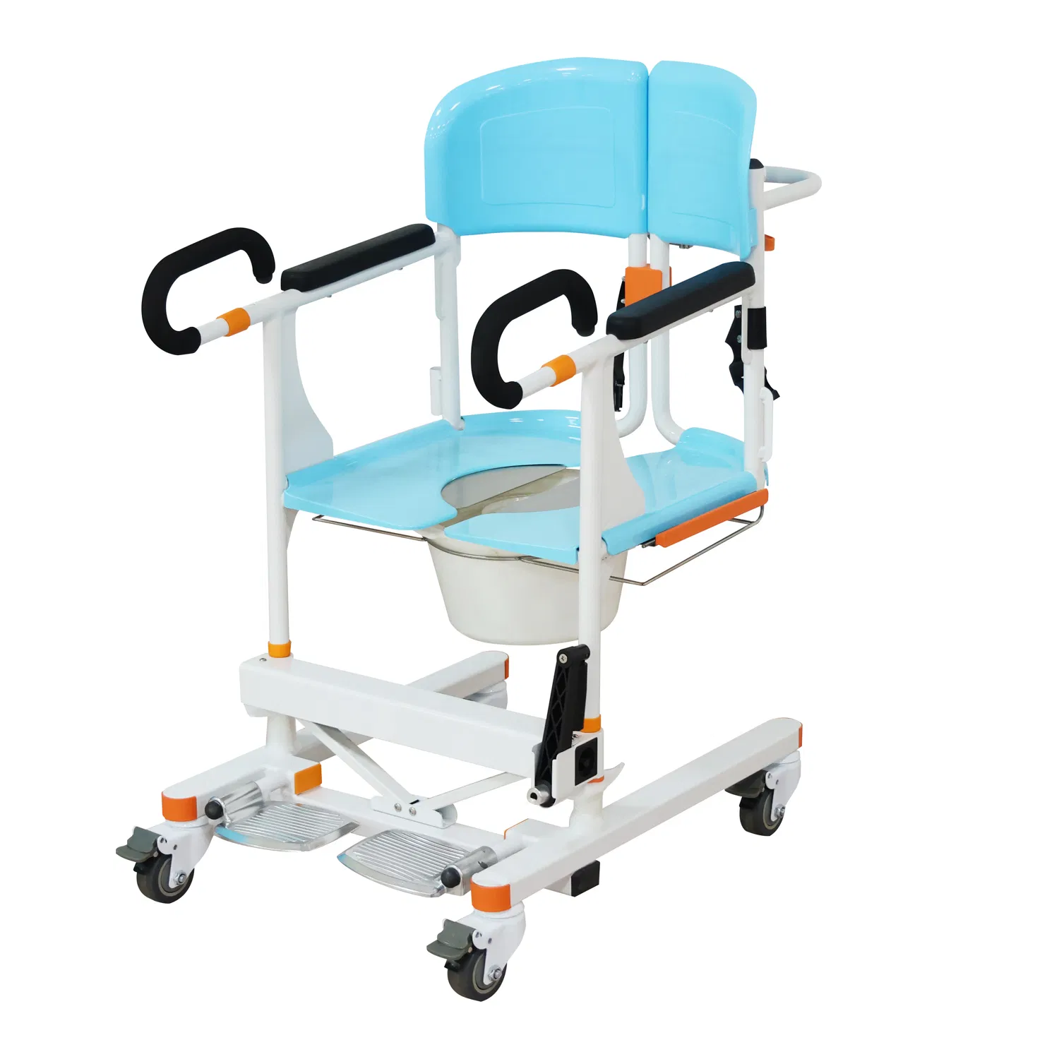 Mdma Approved Multi-Function Shower Chair Transfer Chair Commode Chair for Saudi Arabia
