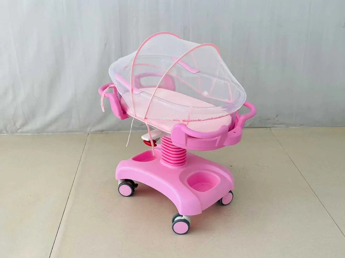 Multifunctional Medical Baby Carriage Infant Bed ABS Hospital Baby Crib with Wheels Medical Cot Bed